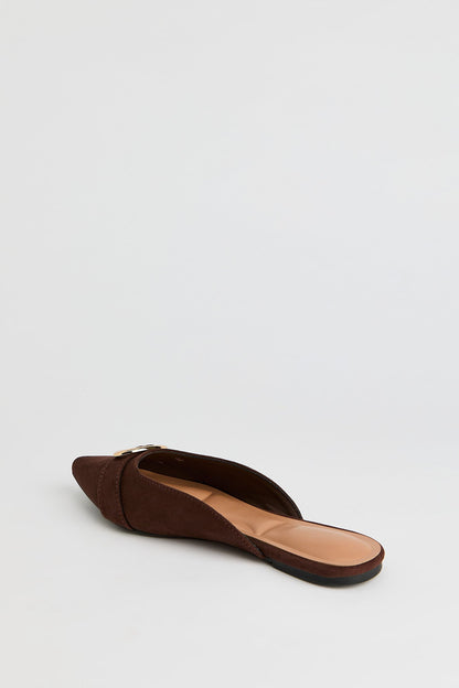 Pointed Toe Buckled Shoe