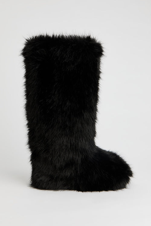 Tall Faux Fur Boot