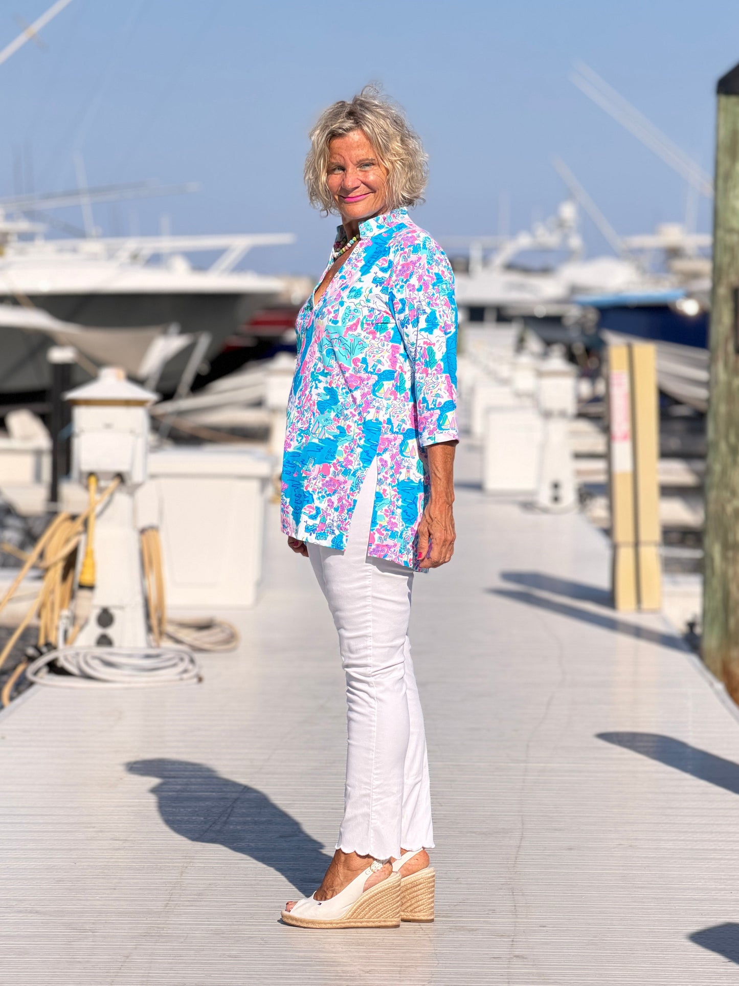 LULU B PALM BEACH SPALSH TUNIC