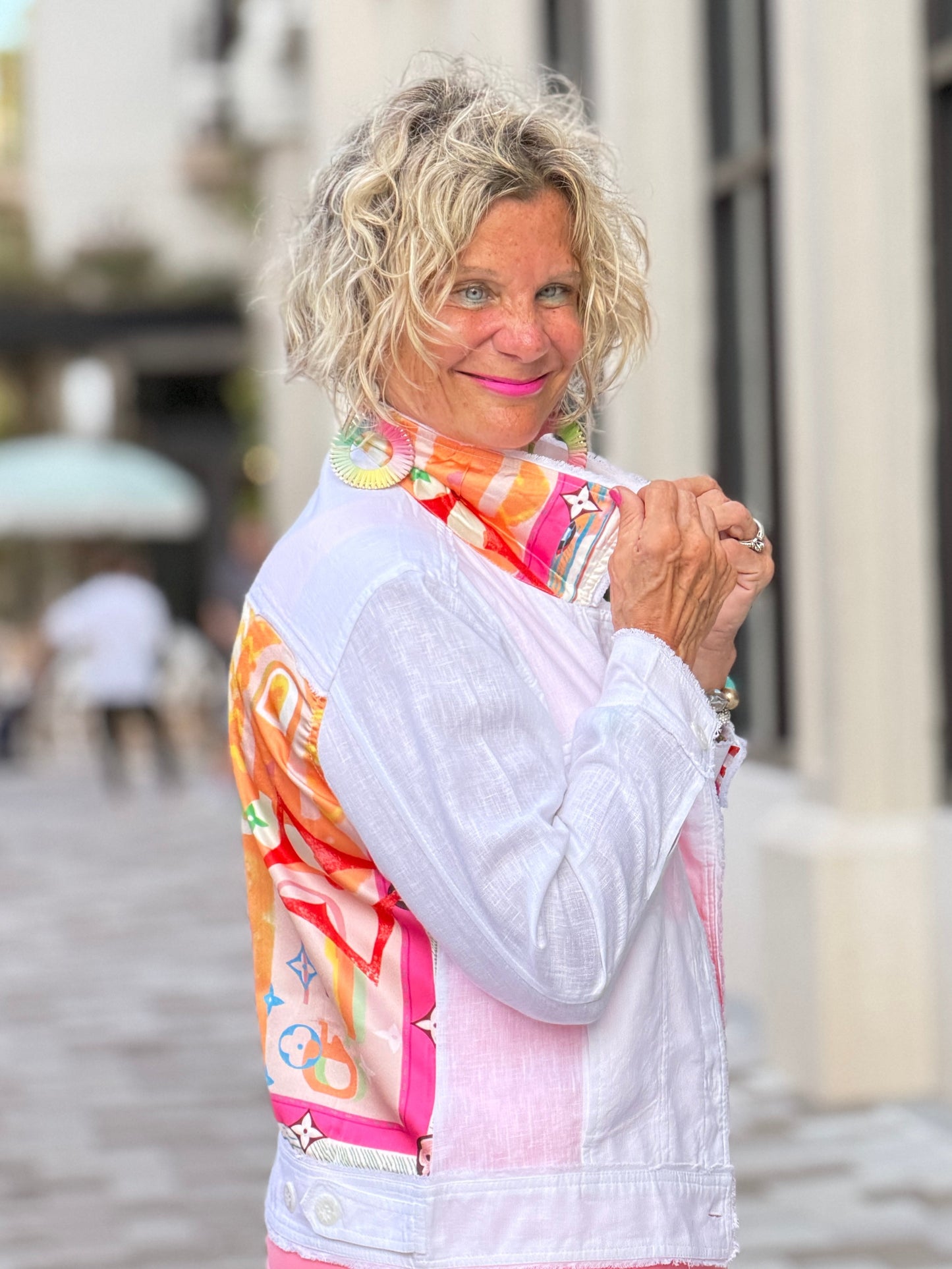 LINEN PALM BEACH DESIGNER  JACKET