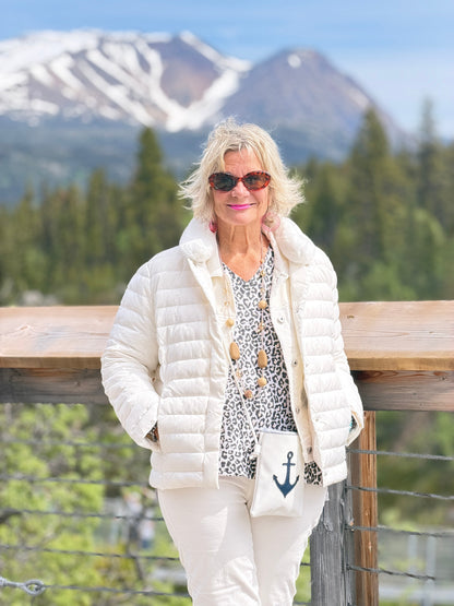 LULU-B IVORY FAUX FUR JACKET
