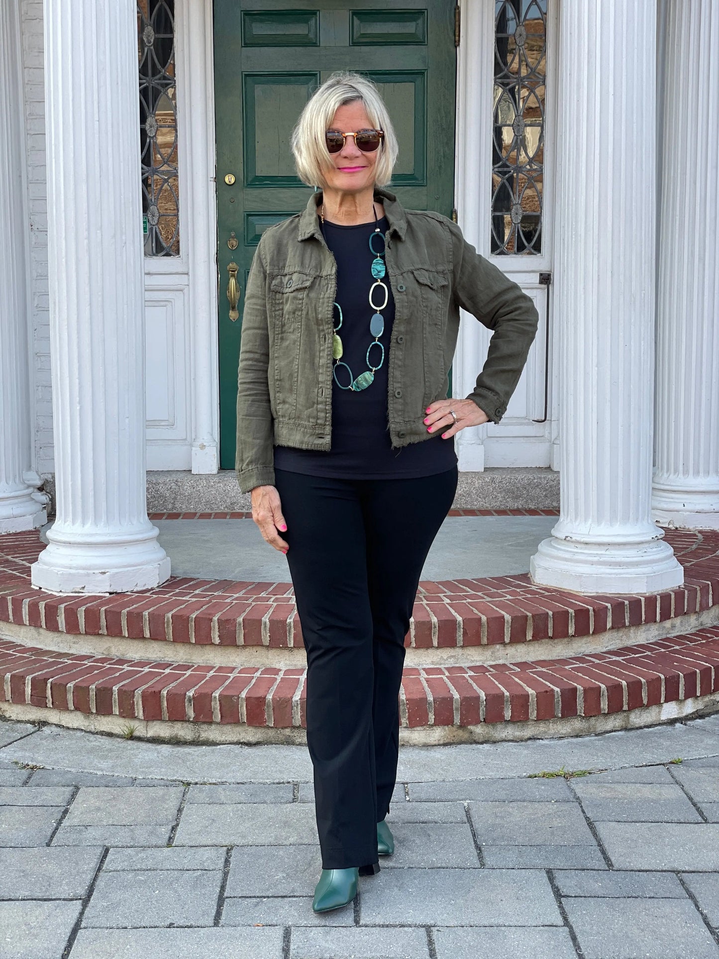 LULU-B NEW OLIVE LINEN JACKET