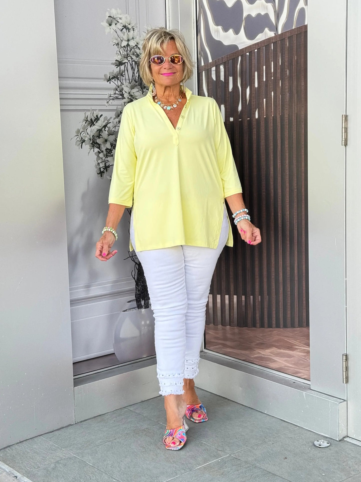 LULU-B SUNSHINE YELLOW TUNIC