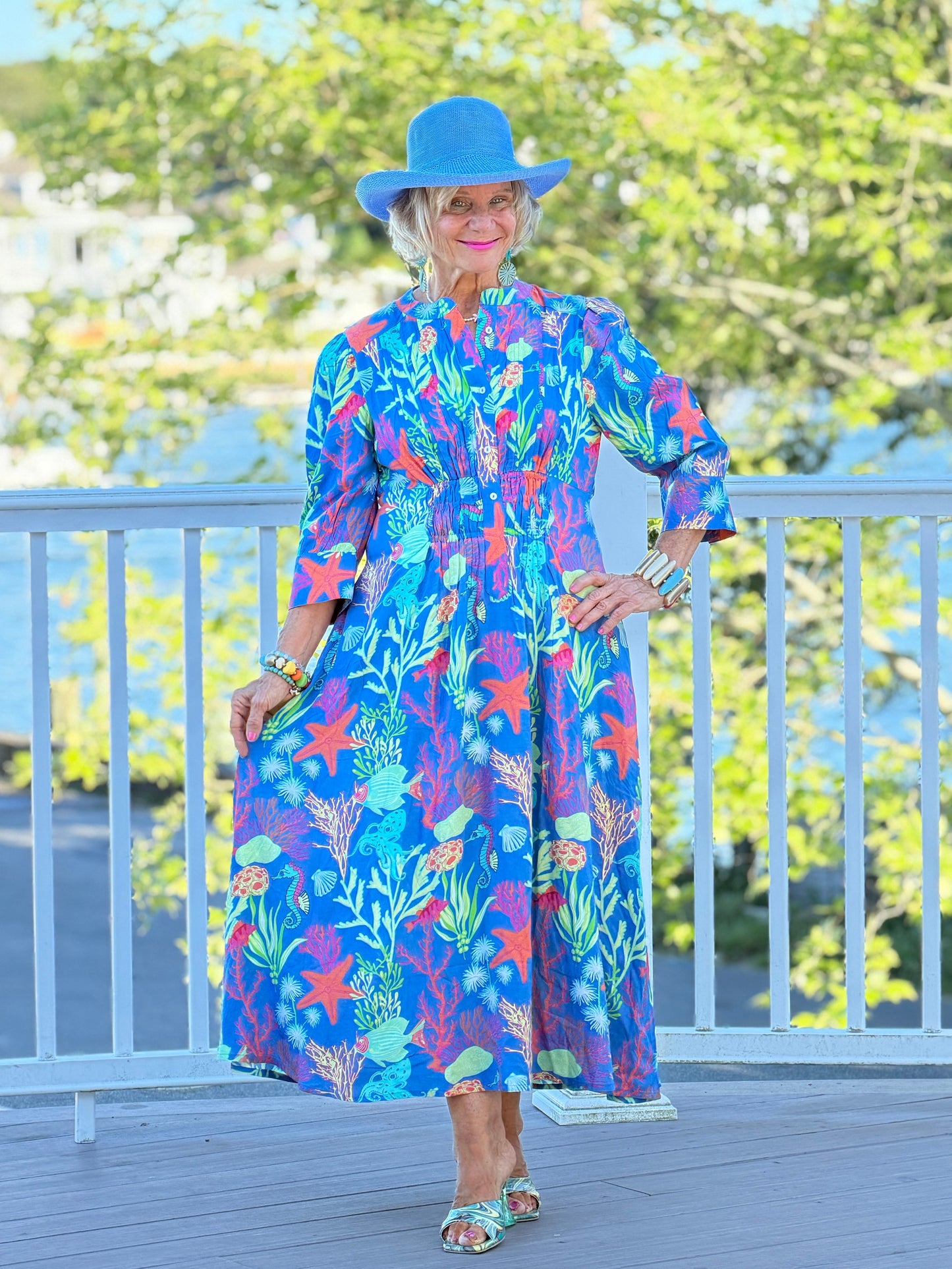 CORAL GARDEN COLLAR MAXI