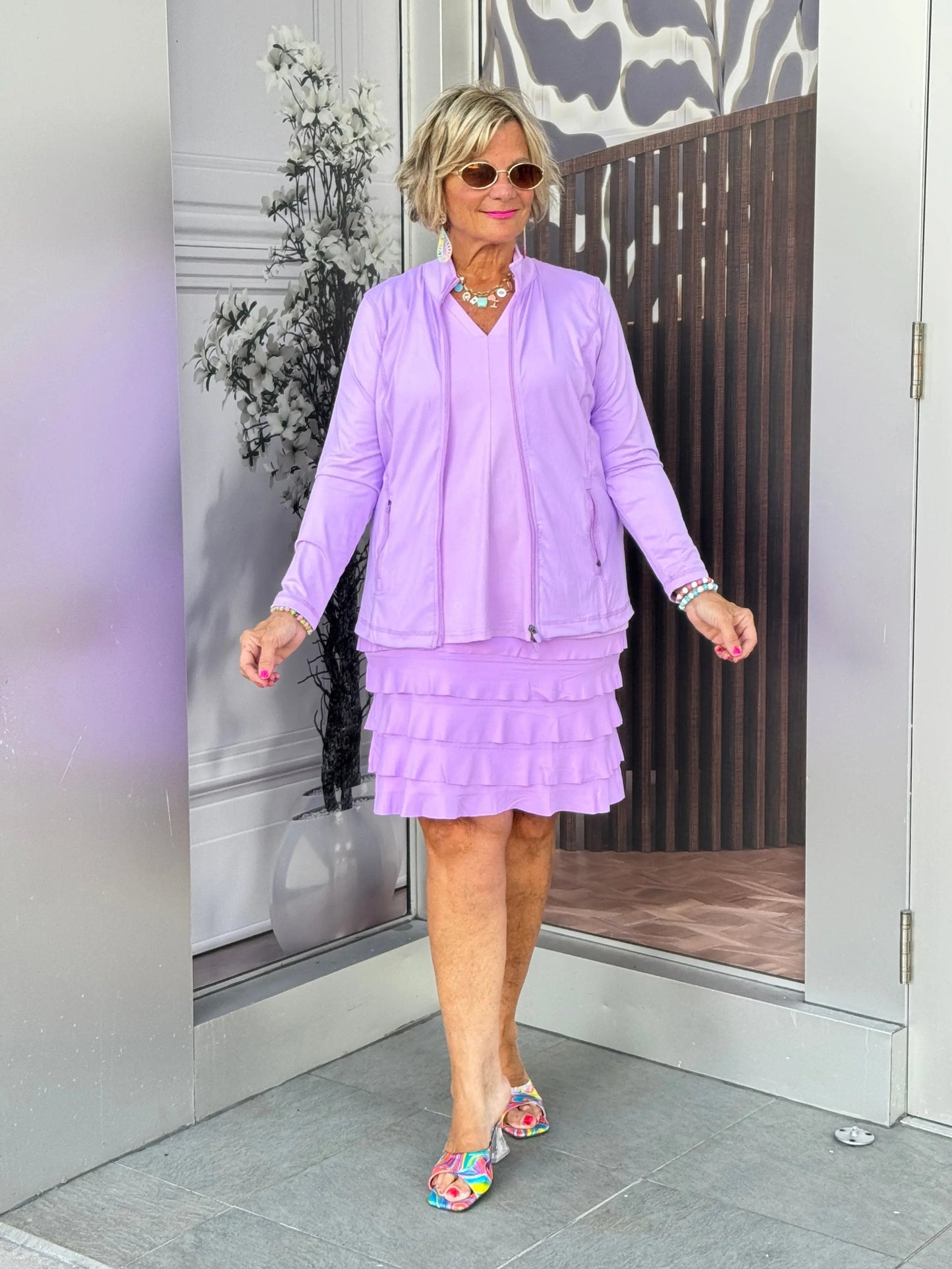 LULU-B LILAC CHA CHA SKORT