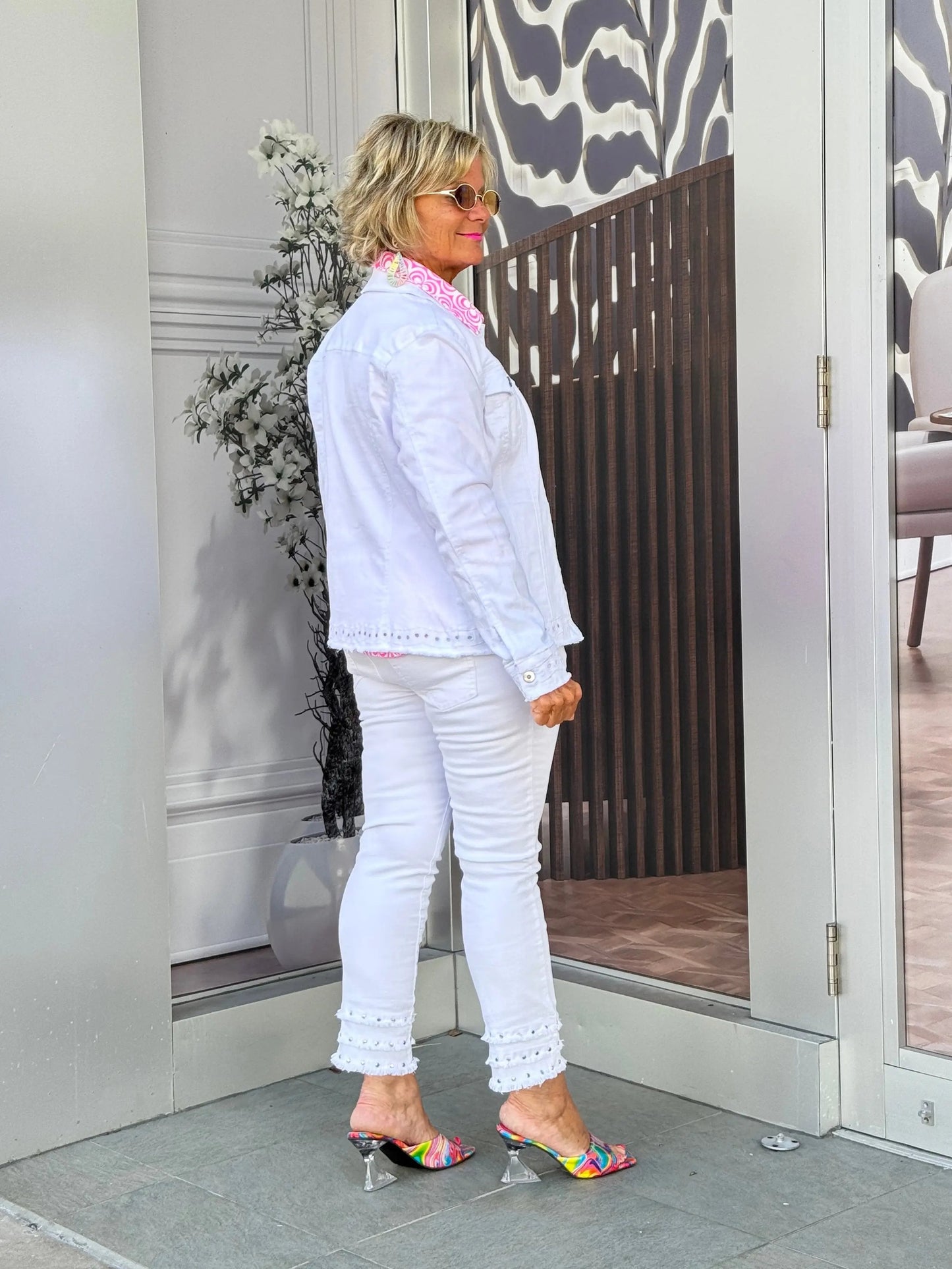 Ethyl Eyelet Elegance Jacket - Delightful