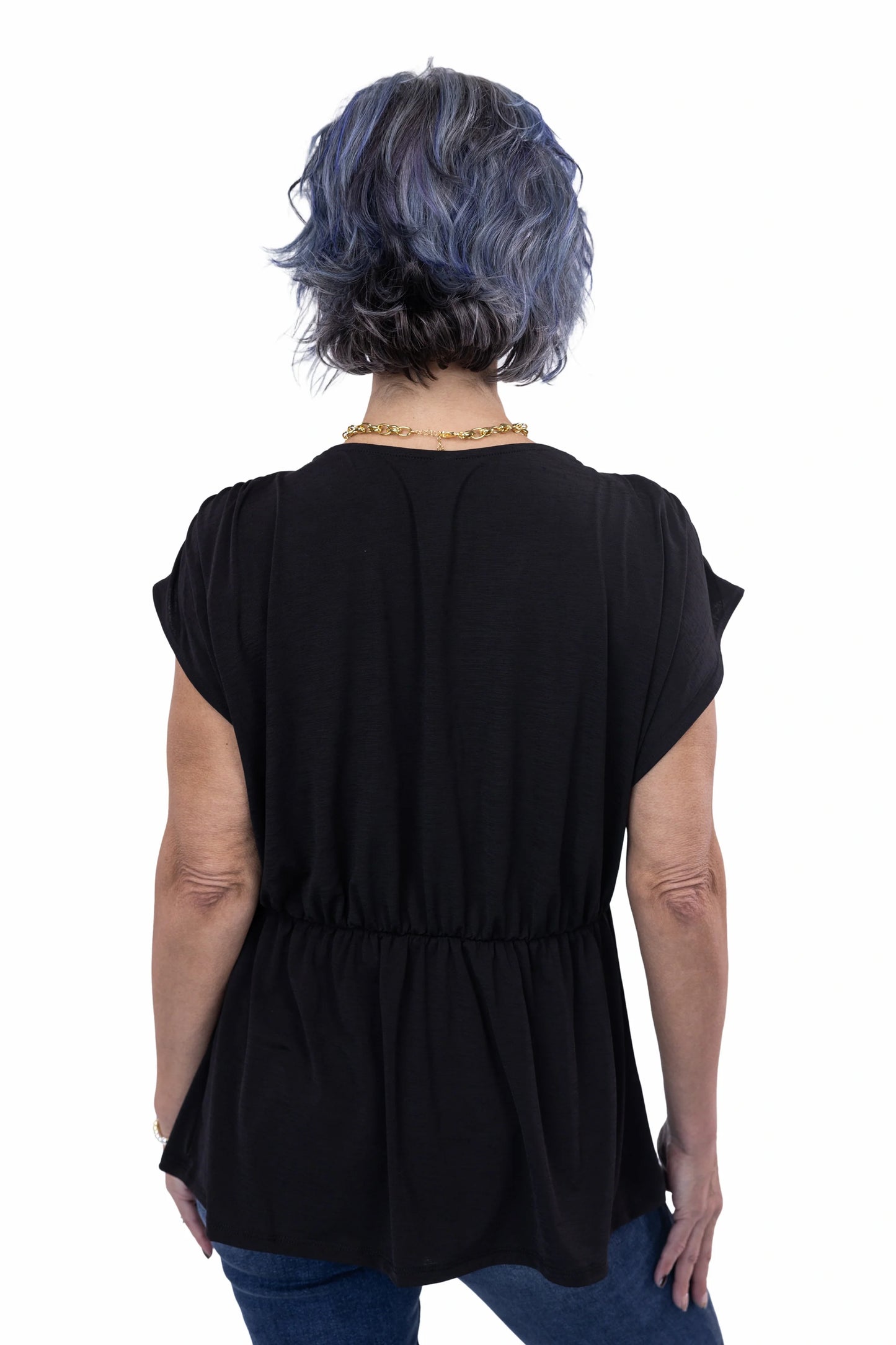This is My Life Women's V-Neck Wrinkle Free Short Sleeve Top