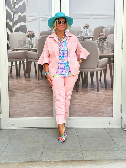 Ethyl Easy Breeze Pink Crop Pant - Gravity