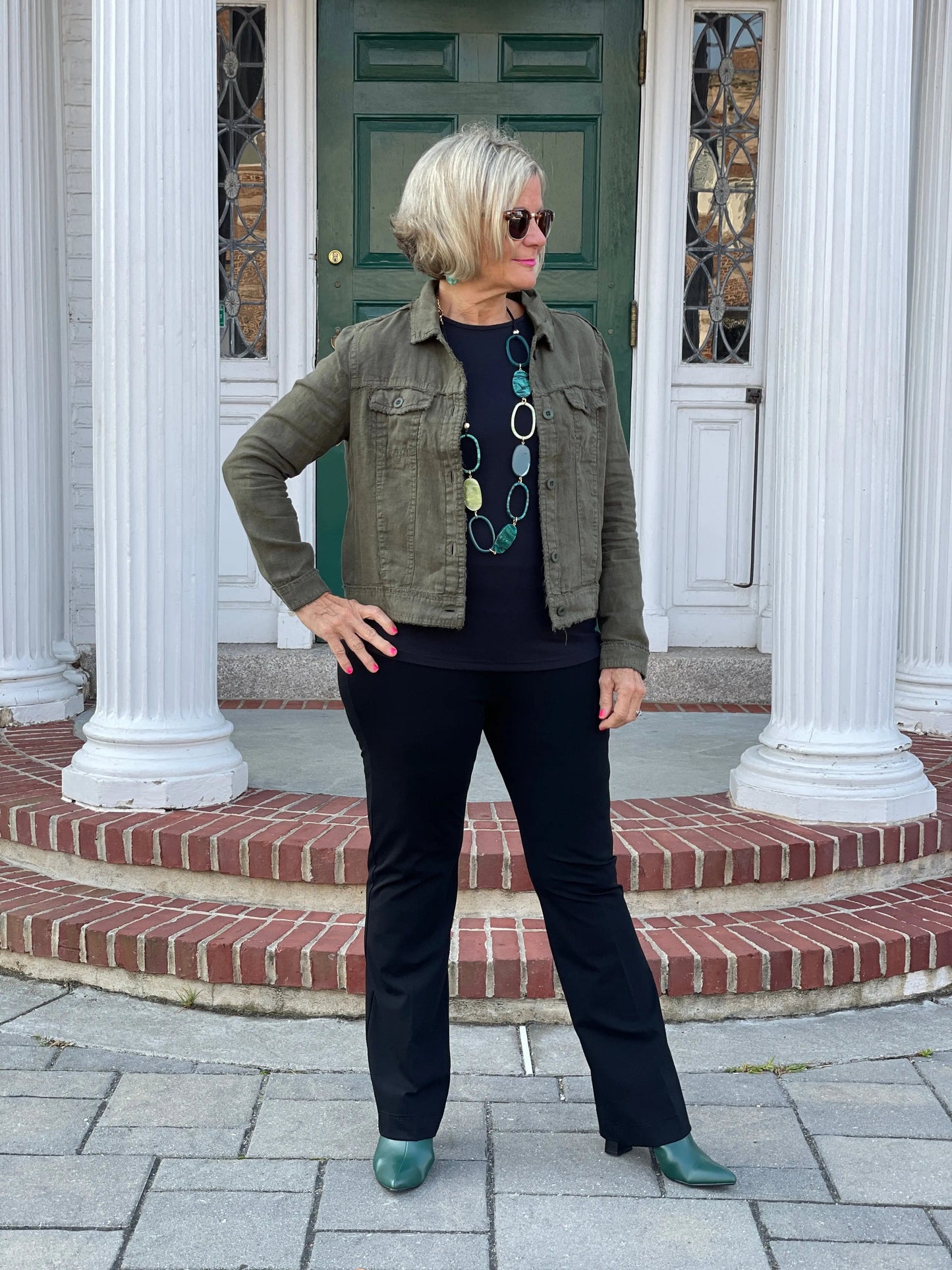 LULU-B NEW OLIVE LINEN JACKET