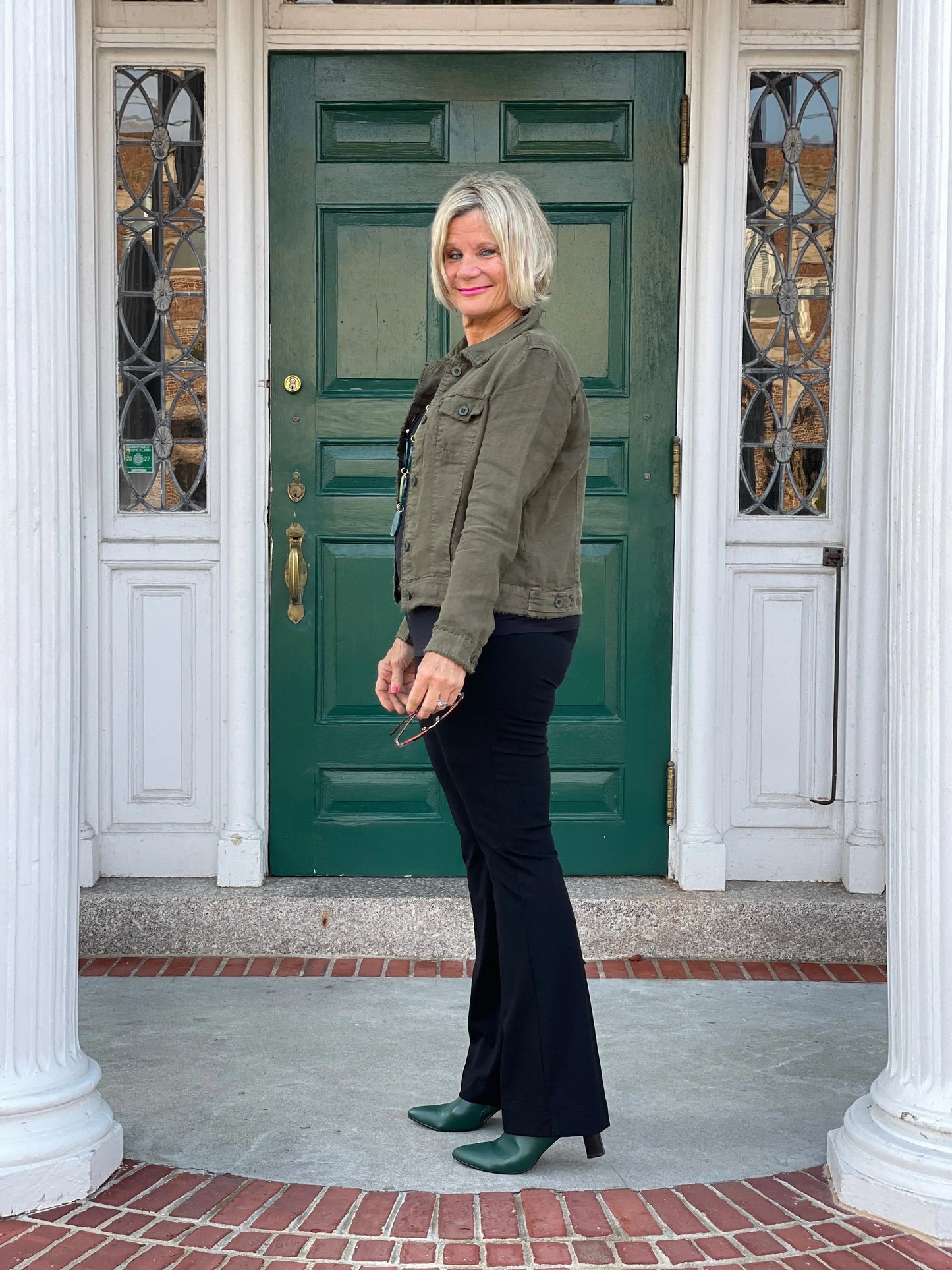 LULU-B NEW OLIVE LINEN JACKET