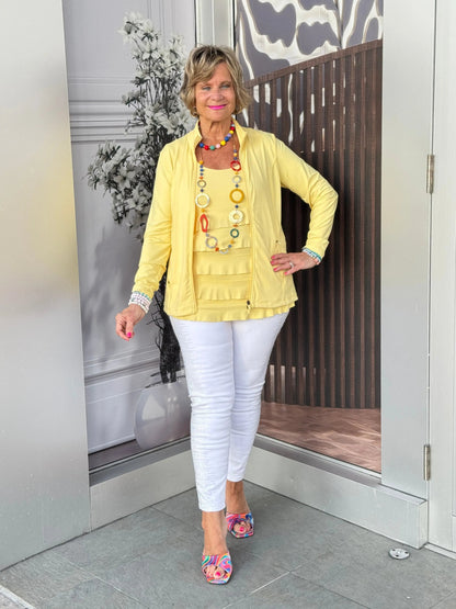 LULU-B FULL ZIPPER YELLOW JACKET
