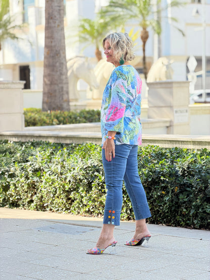 Ethyl Button Cuff Capri - Sincere