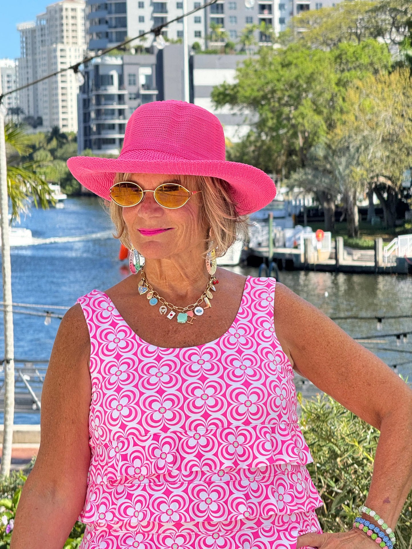 LULU B TROPIC PETALS CHA CHA TANK