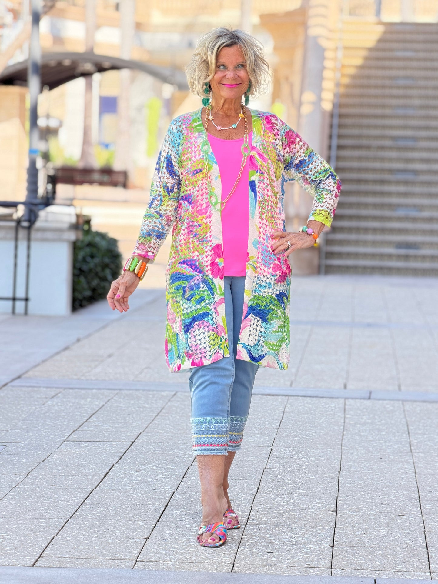 Ethyl Open Knit Cardigan - New Dream