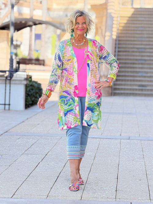 Ethyl Open Knit Cardigan - New Dream