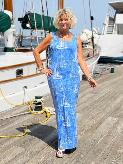 HARBOR BLUES SAILBOAT TANK MAXI