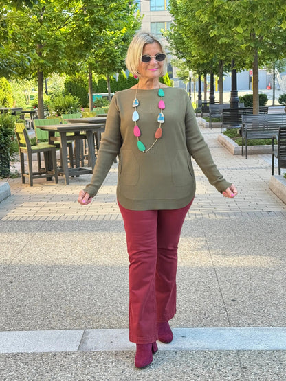Ethyl Soft Pocket Sweater - Foster