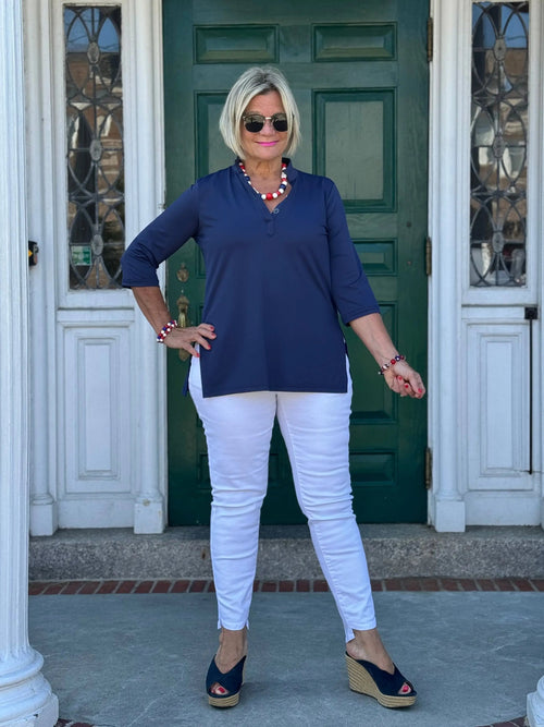 LULU-B NAVY TUNIC