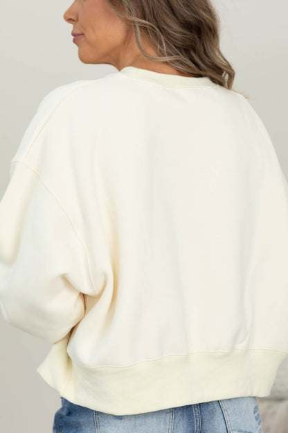 Color The World Crop Sweatshirt