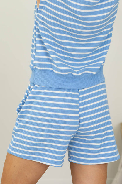 Cloudy Knit Stripe Shorts