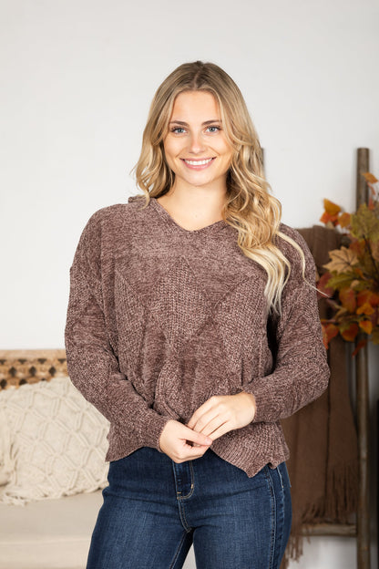 Chenille Pullover Hoodie