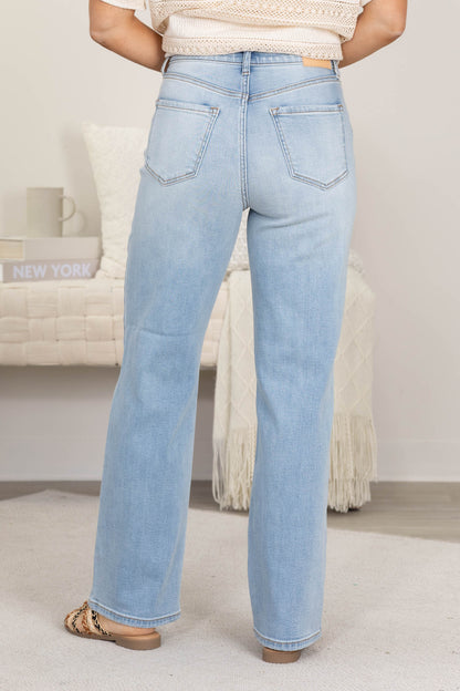 Cello Light High Rise Dad Jeans