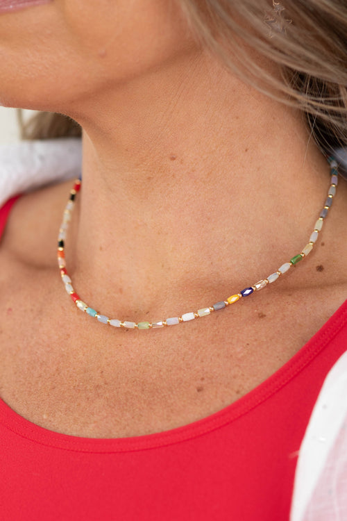 Coastal Bloom Beads Necklace