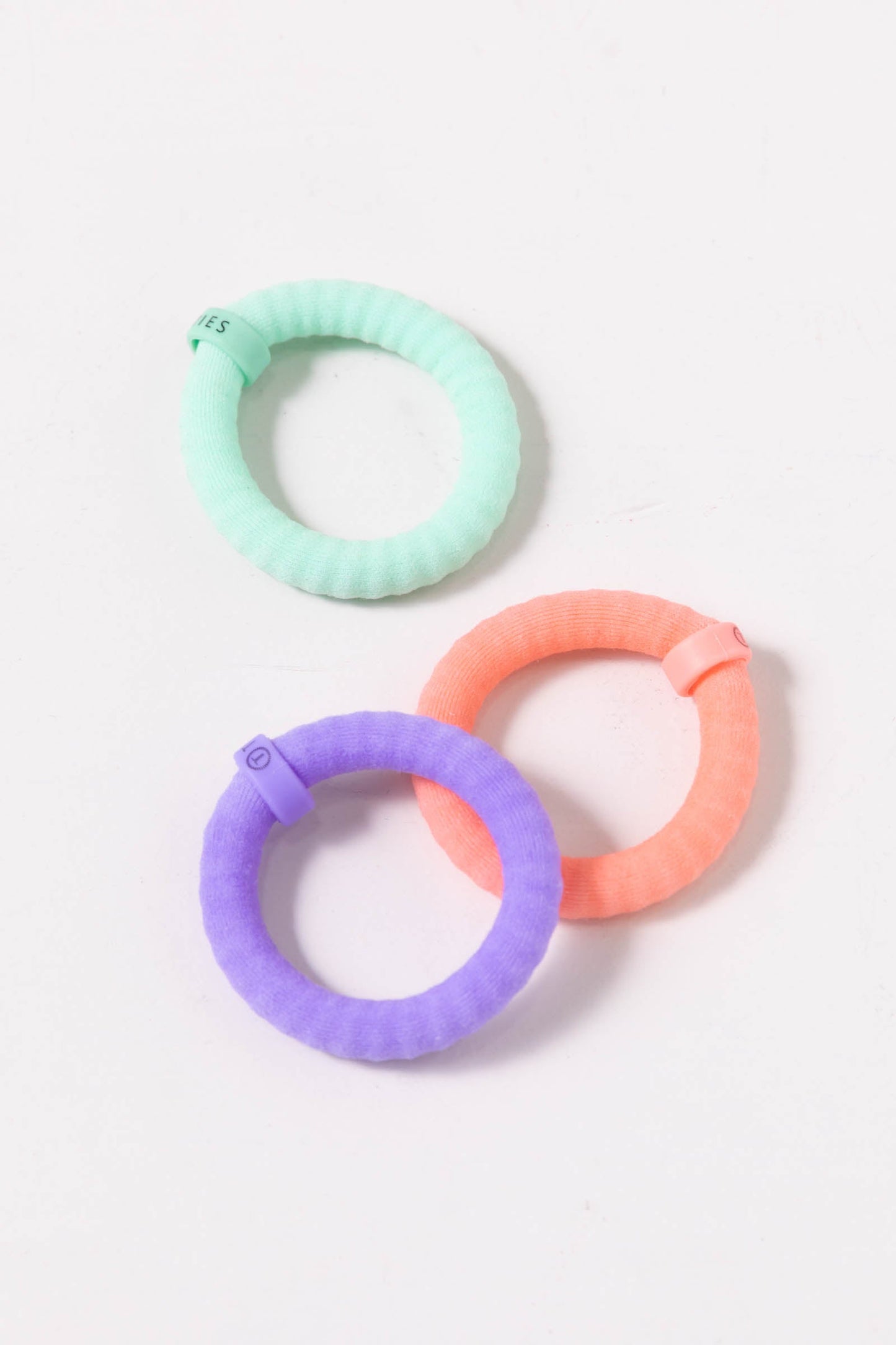 Coral Rush Nylon Hair Ties