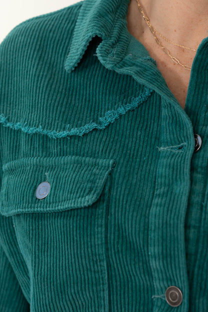 Corduroy Front Pockets Shackets