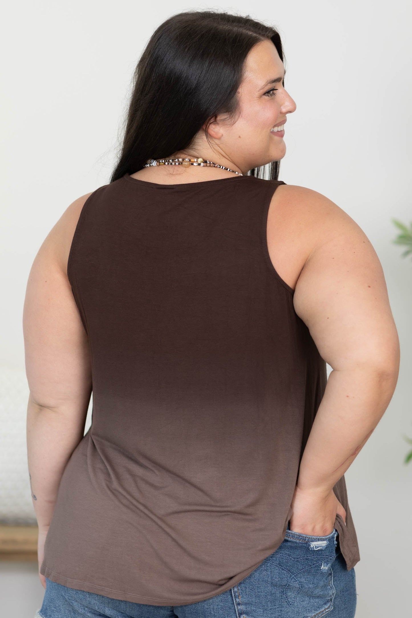 Brown American Cowboy Graphic Tank Top