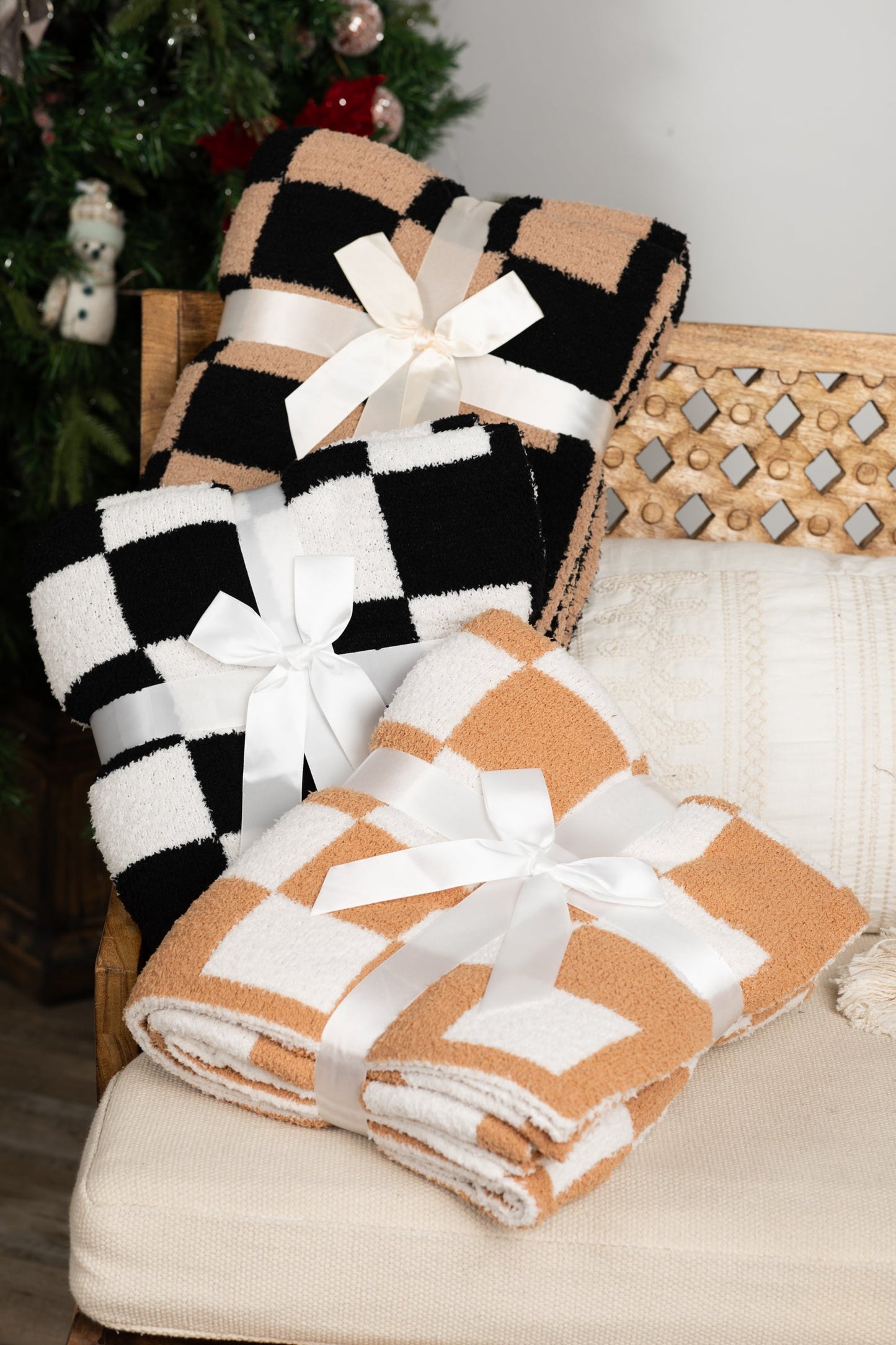 Checkerboard Luxury Soft Blanket
