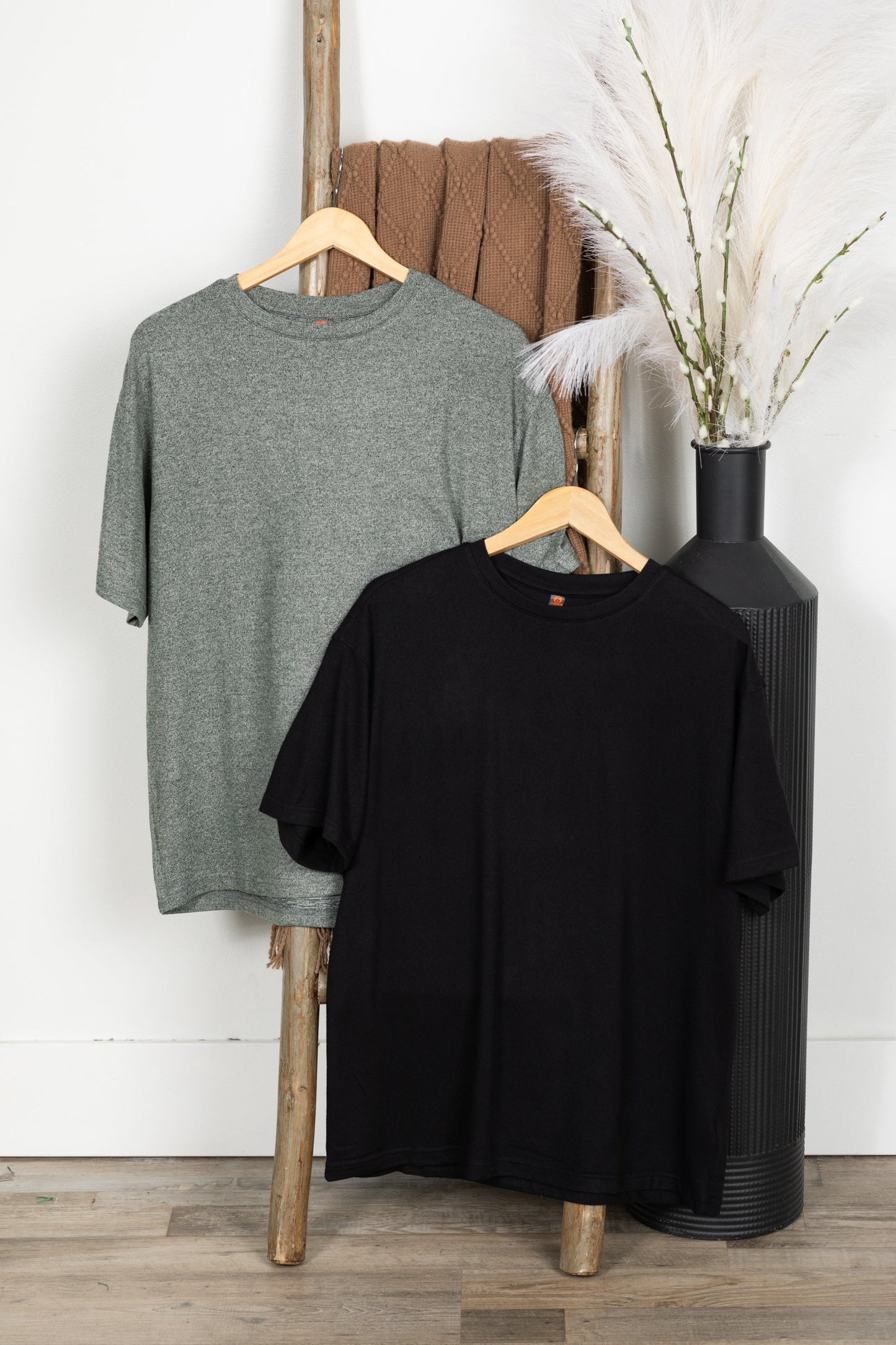 Brushed Hacci Oversized Boyfriend Knit Tee