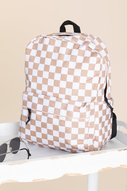 Checkered Backpack