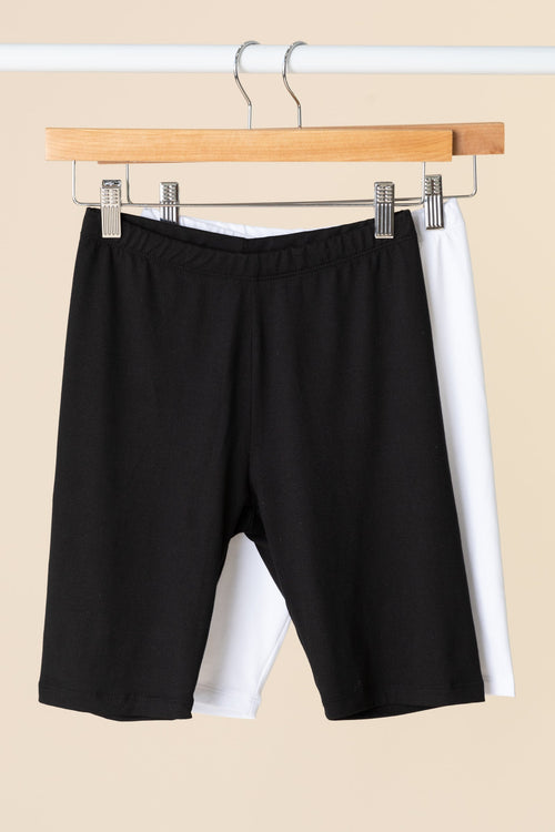 Brushed Microfiber Biker Shorts