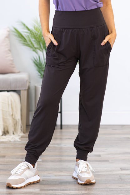 Brown Joggers With Pockets