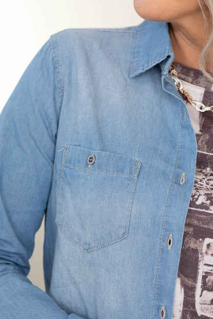 Chambray Button Down Shirt