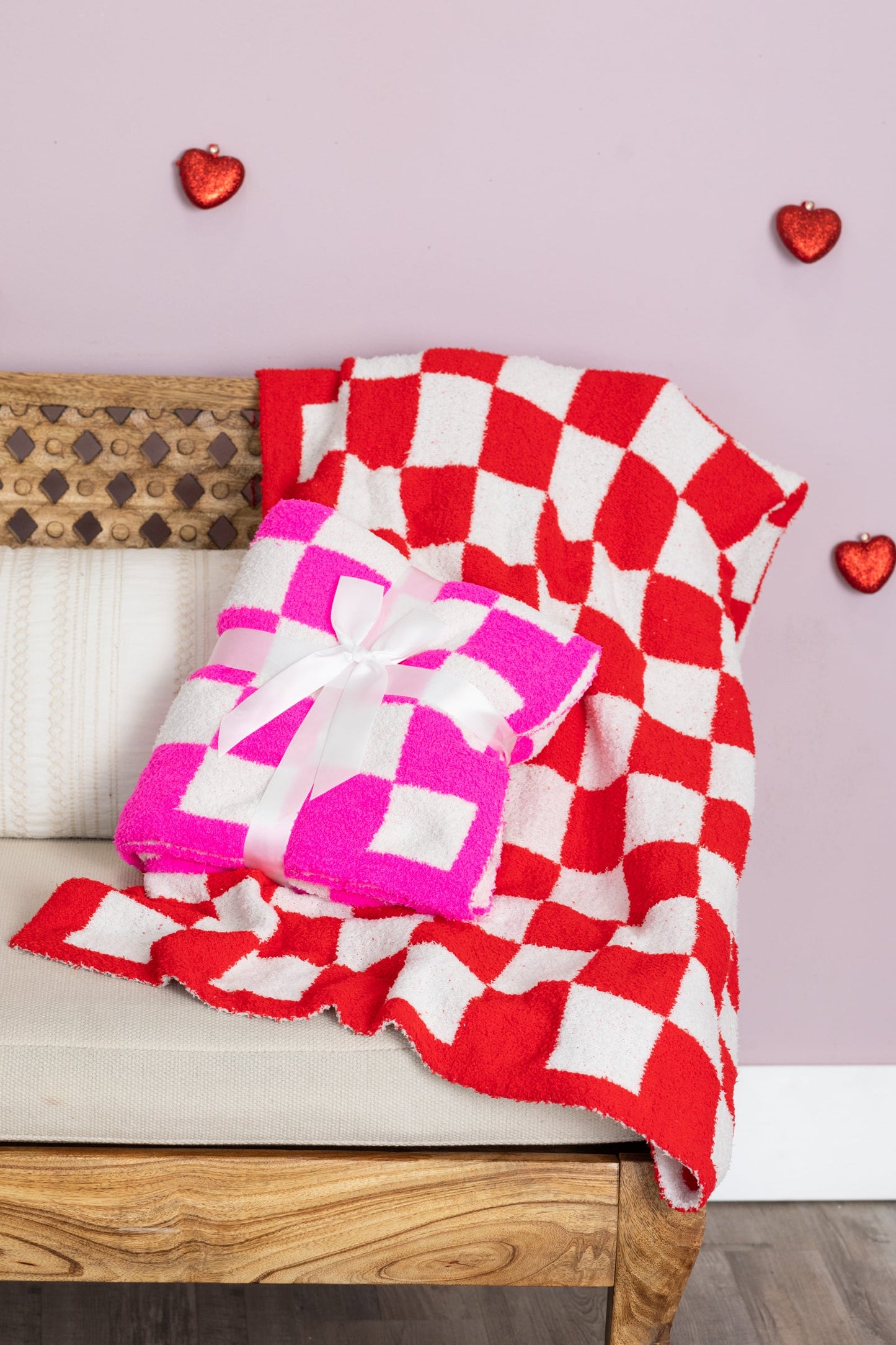 Checkerboard Print Blanket