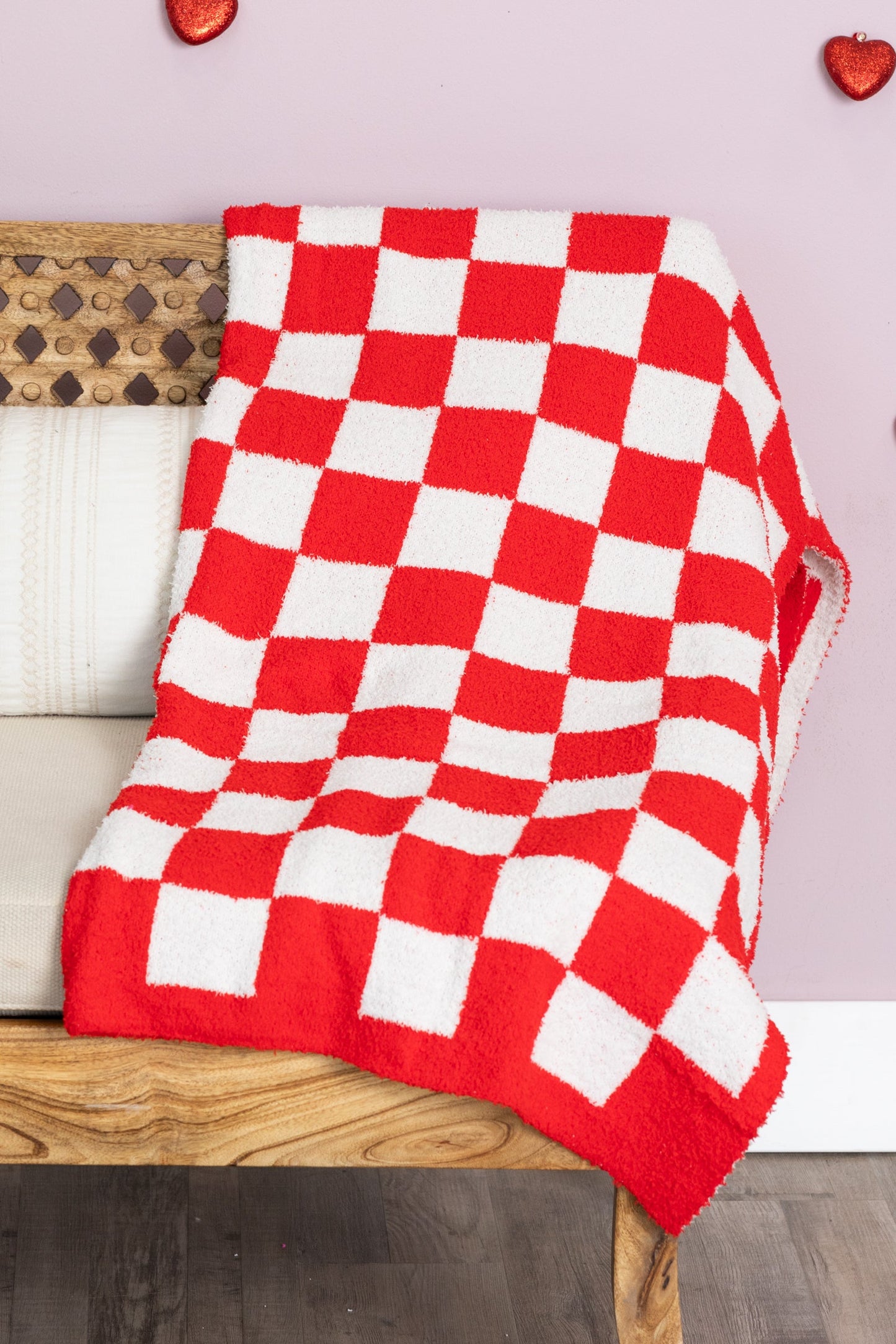 Checkerboard Print Blanket