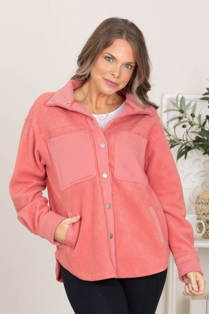 Coral Fleece Shacket