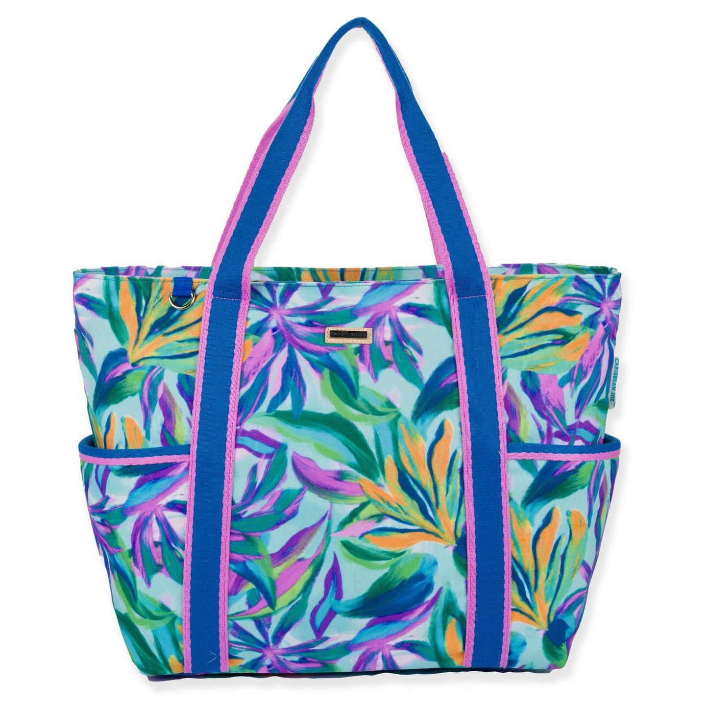 Floral, Cool Bahama Shoulder Tote