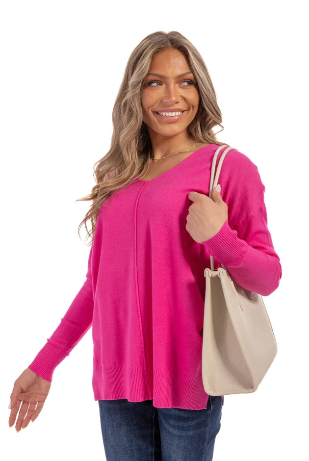 Women's Modern V-Neck Sweater