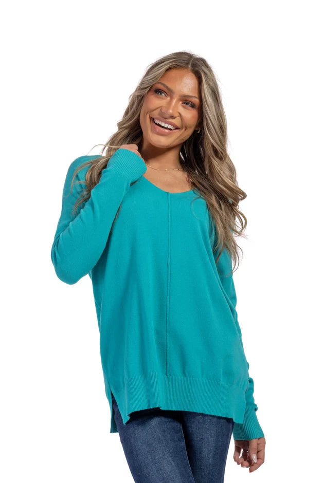 Women's Modern V-Neck Sweater