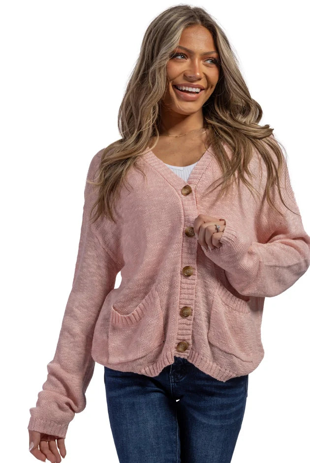 ALB Custom My Happy Place Women's Button Up Cardigan