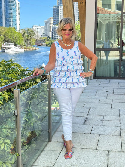 LULU B SHORELINE CHARM CHA CHA TANK