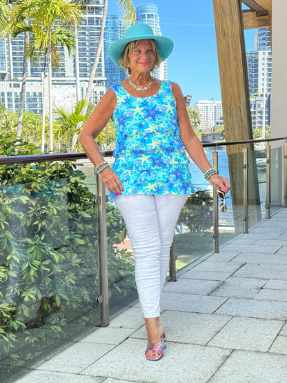 LULU B STARFISH SPLASH CHA CHA TANK