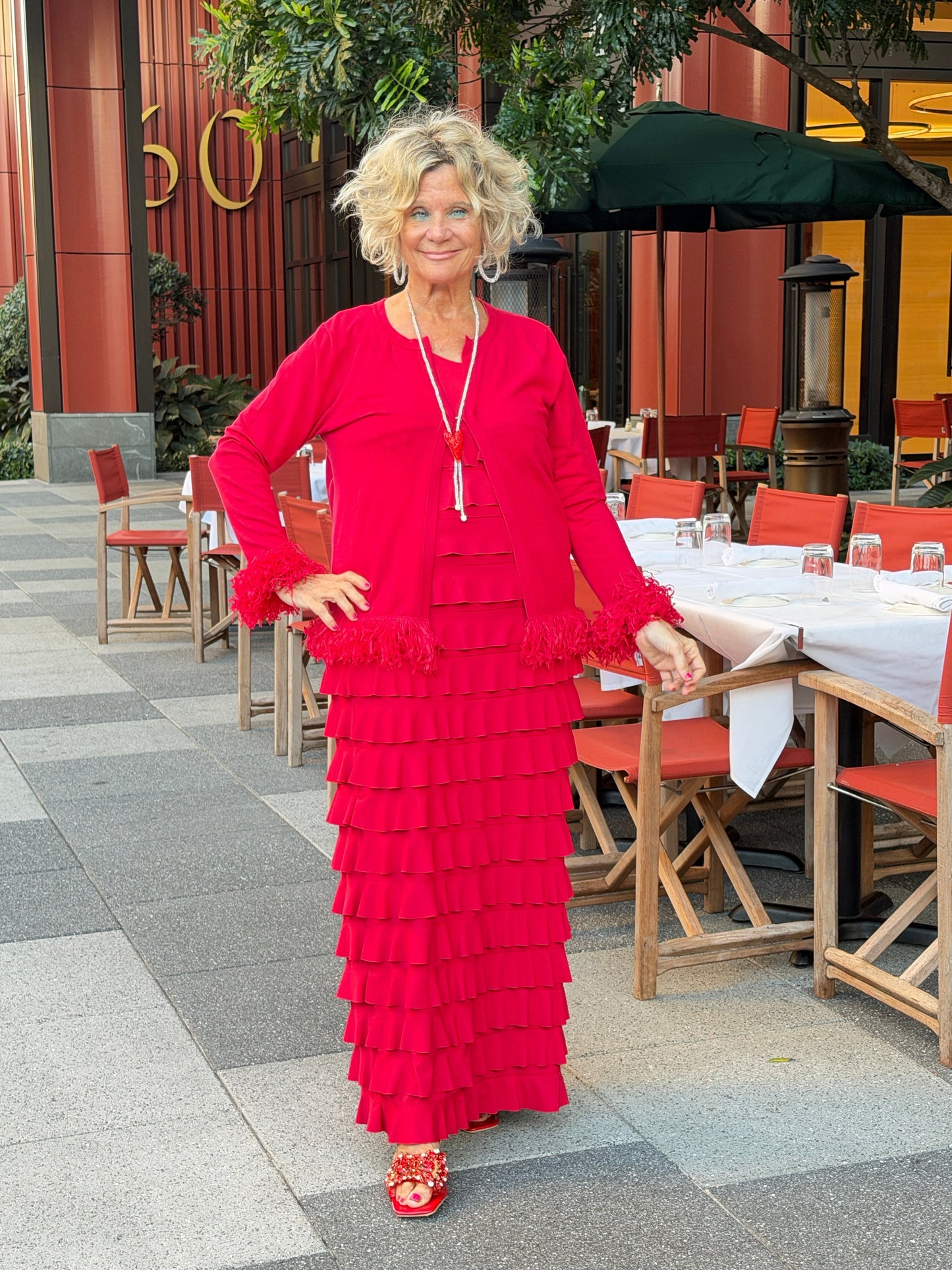 LULU-B CRIMSON RED CHA CHA MAXI