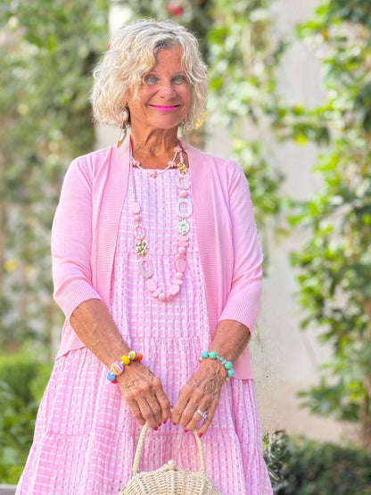 Gingham Sleeveless A-Line Dress