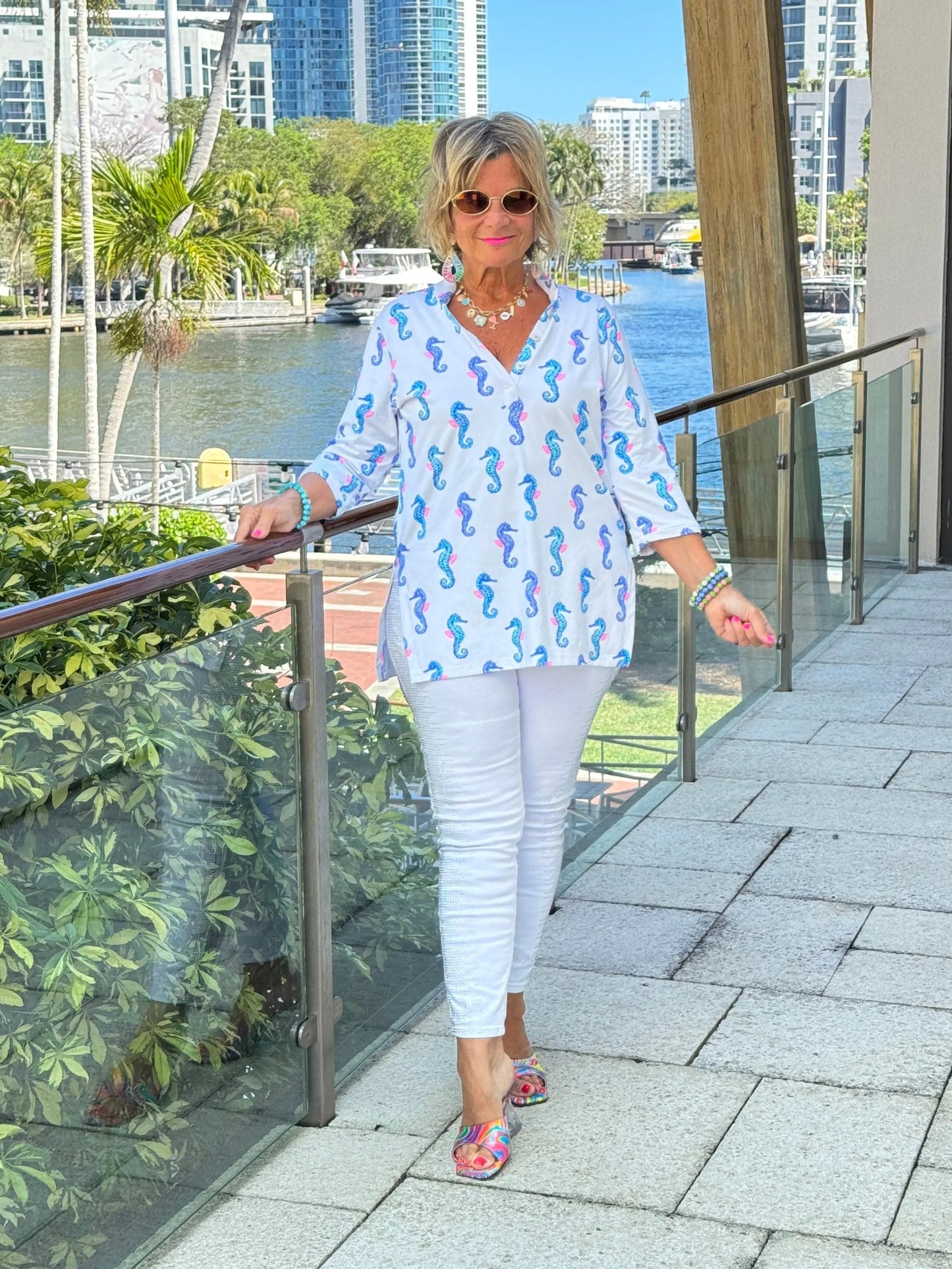 LULU B SHORELINE CHARM TUNIC