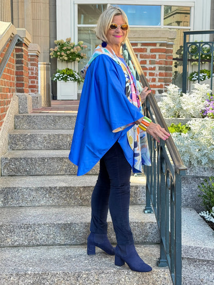 Blue Reversible Rain Cape - Collection