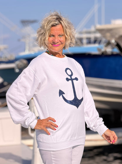 Glitter anchor Sweatshirt